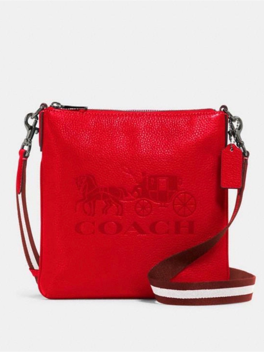 Coach 1897 Jes Slim Red Cross Body Bag